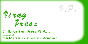 virag press business card